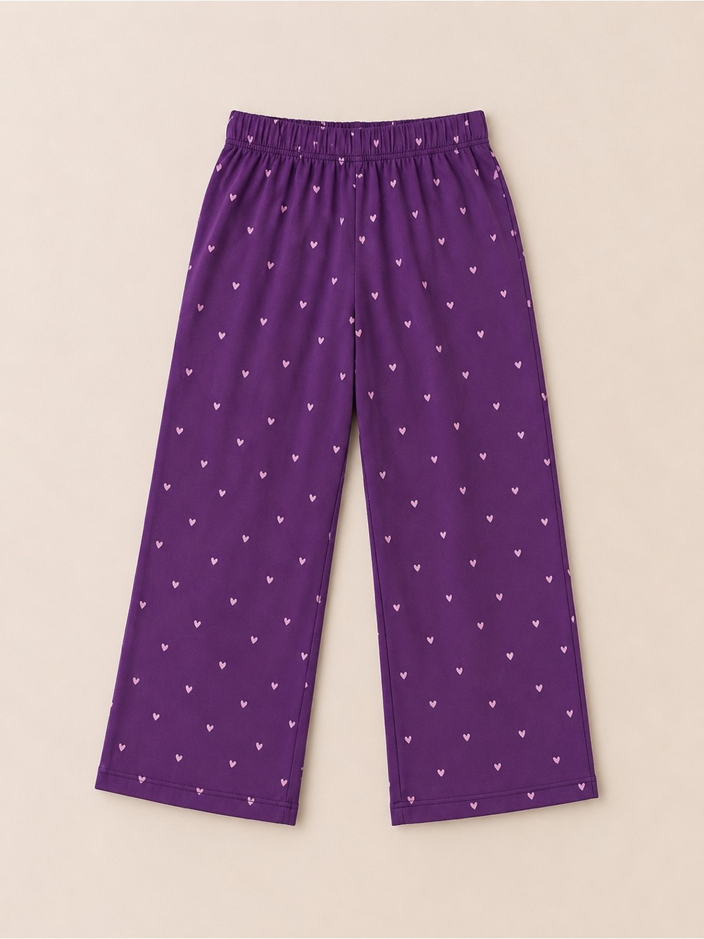 Cat & Jack Purple Heart-Print Pajama Bottoms